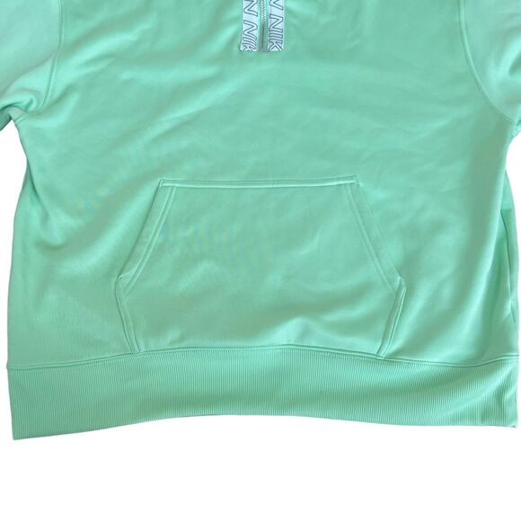 Nike Dri-Fit 1/4 Zip Mint Green Sweatshirt M Fleece Lined Nike Logo - Picture 4 of 13